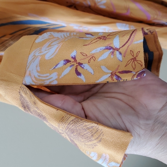 FREE PEOPLE Floral Clear Skies Cold Shoulder Tunic Dress Size S - Picture 7 of 10